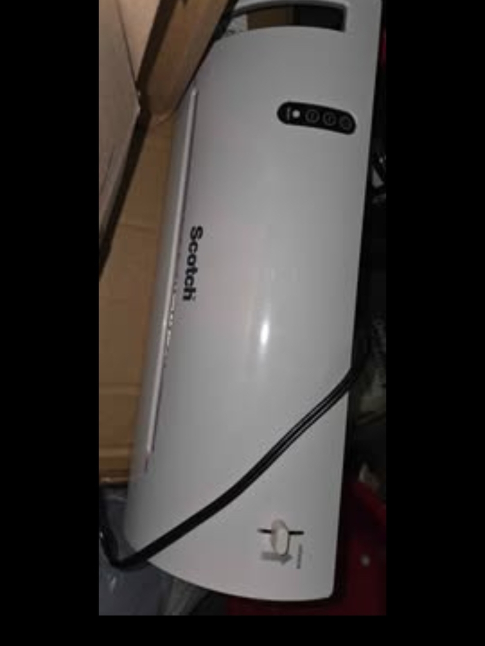 White Laminator with Easy-Use Controls